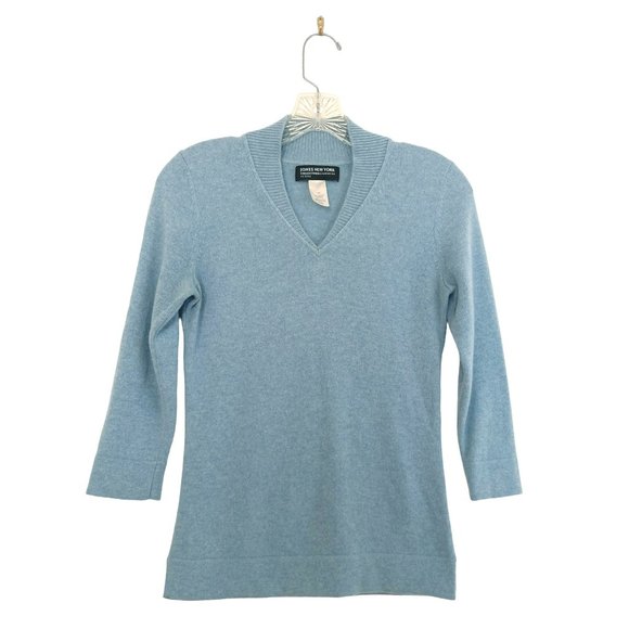 Jones New York Sweaters - JONES NEW YORK Collection Cashmere V-Neck Sweater Top
